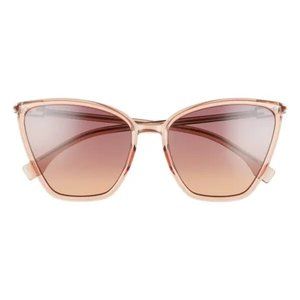 NWOT Fendi 60mm Gradient Cat Eye Sunglasses